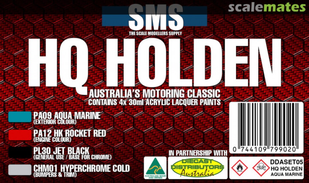 Boxart Holden HQ Colour Set #5 - Aqua Marine  SMS