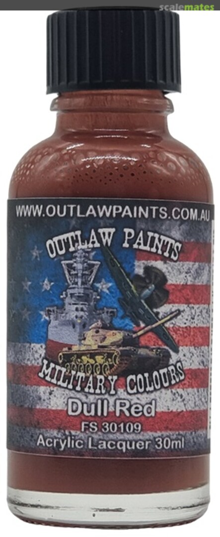 Boxart US Military Colour - Dull Red FS30109 OP022MIL Outlaw Paints