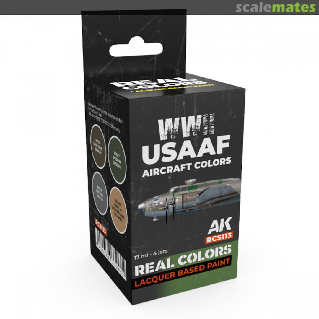 Boxart WWII USAAF Aircraft Colors  AK Real Colors