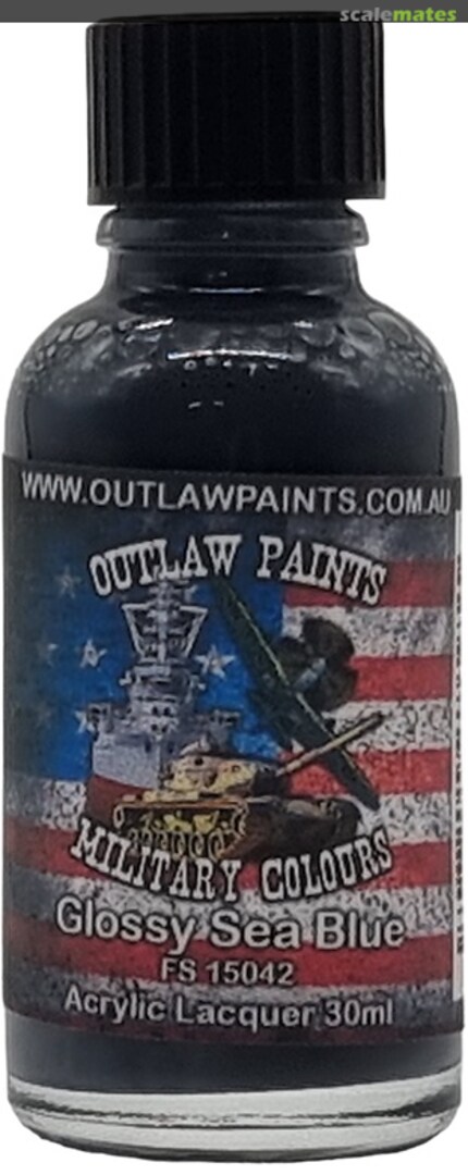 Boxart US Military Colour - Glossy Sea Blue FS15042 OP026MIL Outlaw Paints