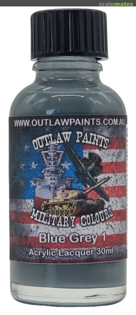 Boxart US Military Colour - Blue Grey 1 OP027MIL Outlaw Paints