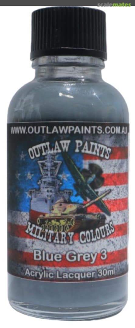 Boxart US Military Colour - Blue Grey 3 OP028MIL Outlaw Paints