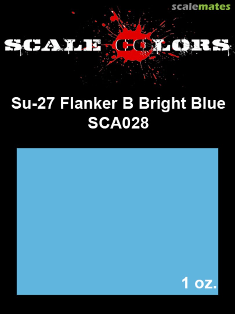 Boxart Su-27 Flanker B Bright Blue  Scale Colors