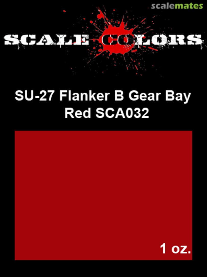 Boxart Su-27 Flanker B Gear Bay Red  Scale Colors