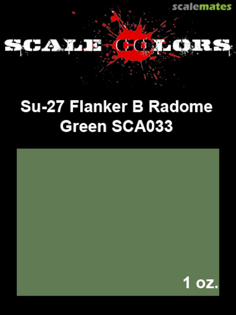 Boxart Su-27 Flanker B Radome Green  Scale Colors