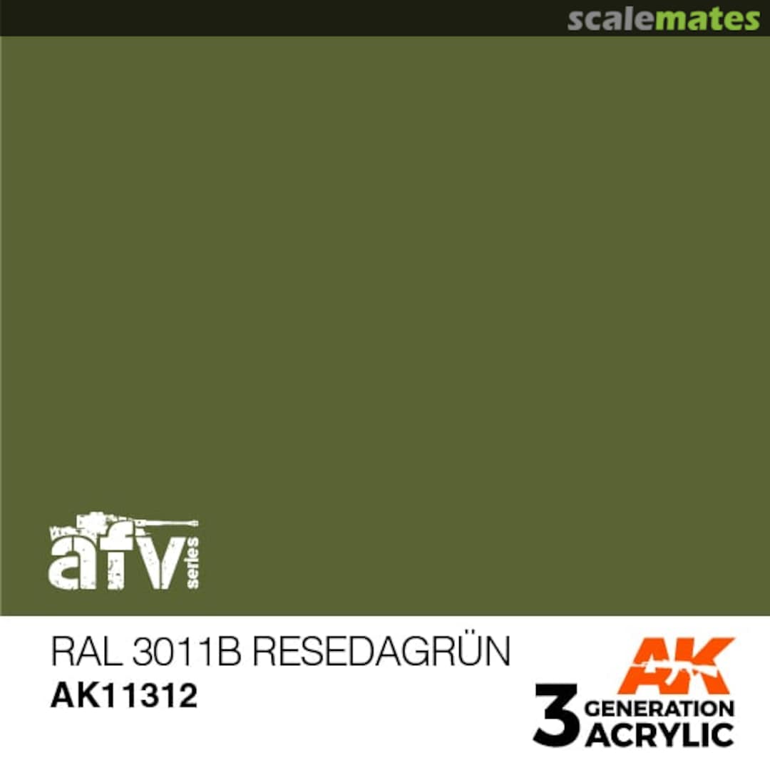 Boxart RAL 6011B Resedagrün  AK 3rd Generation - AFV