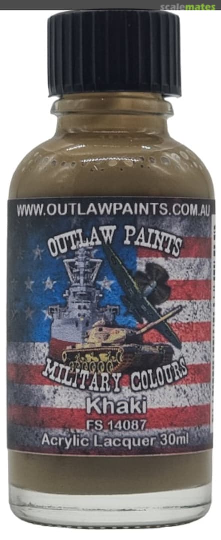 Boxart US Military Colour - Khaki FS14087 OP048MIL Outlaw Paints