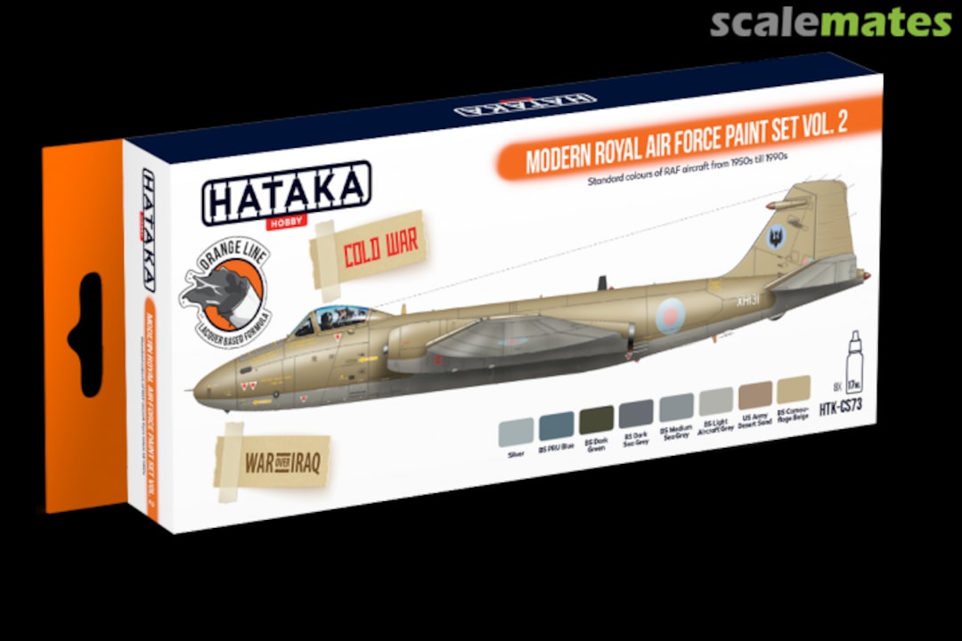 Boxart Modern Royal Air Force paint set vol. 2 HTK-CS73 Hataka Hobby Orange Line