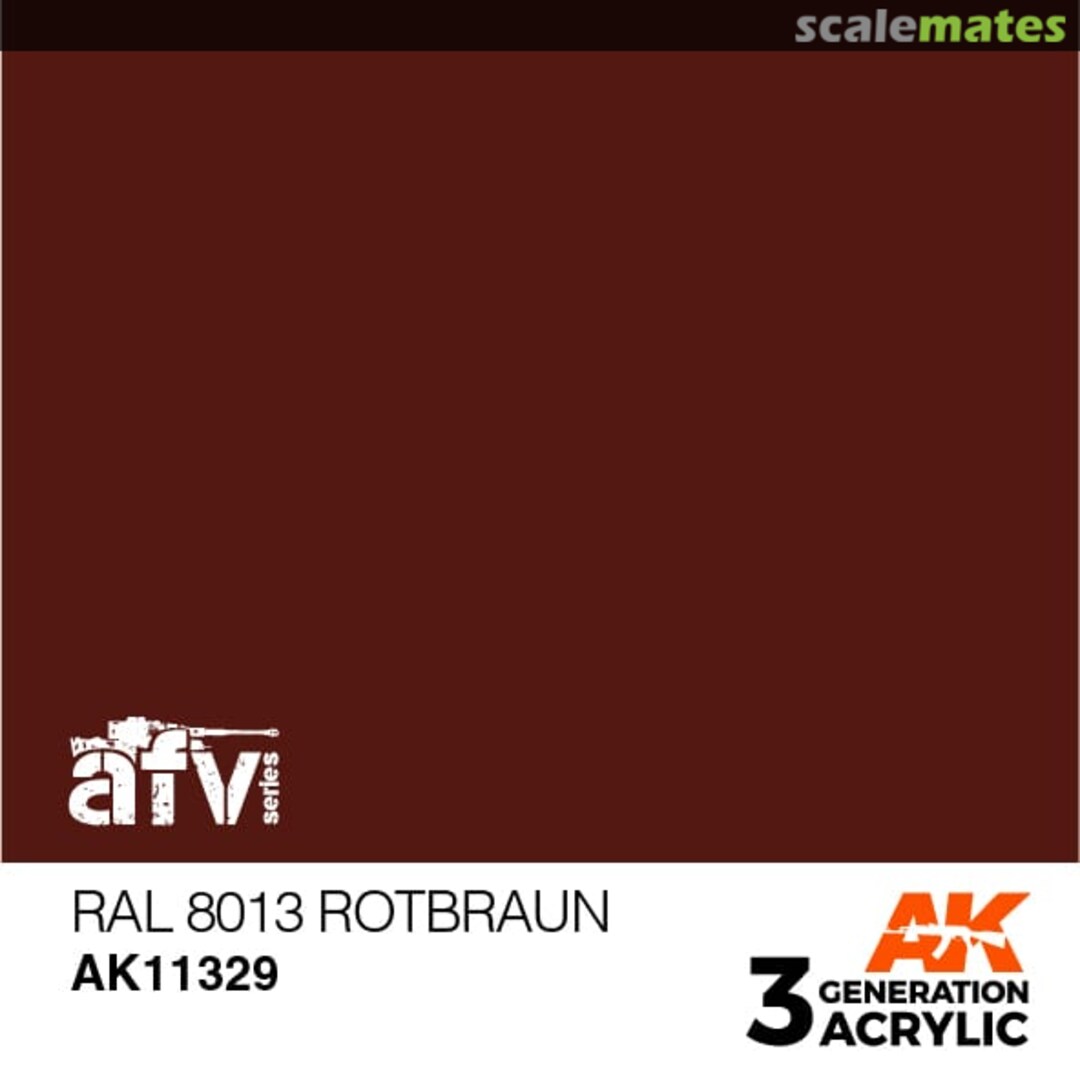 Boxart RAL 8013 Rotbraun  AK 3rd Generation - AFV