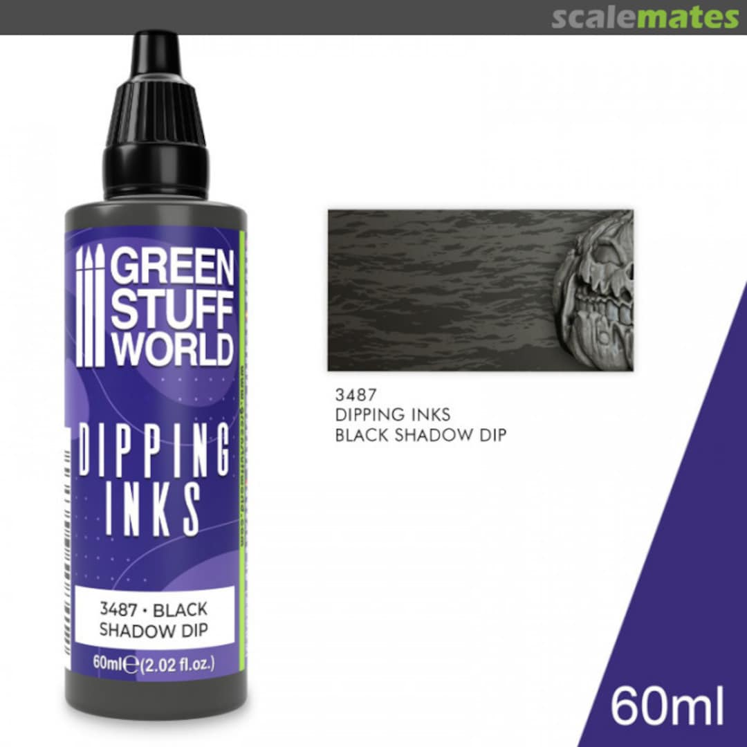 Boxart Dipping Ink Black Shadow Dip  Green Stuff World