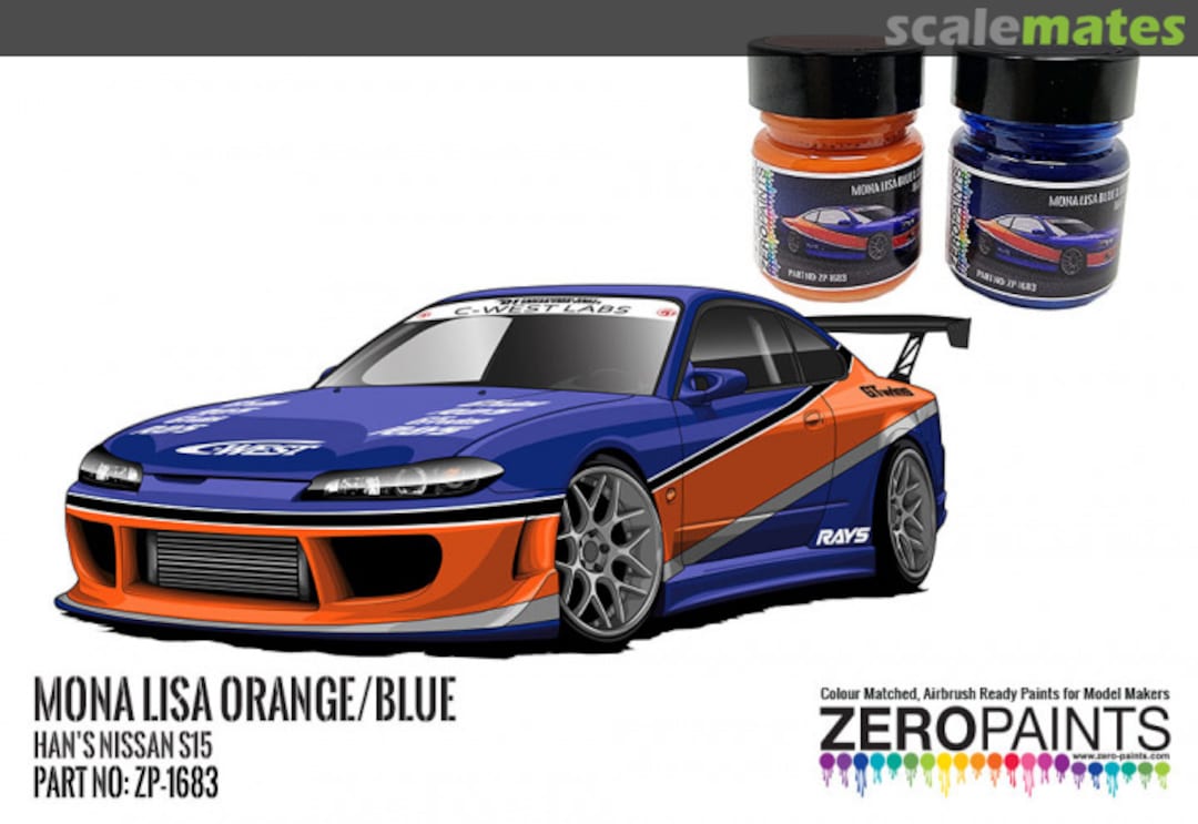 Boxart Han's S15 Mona Lisa Blue/Orange Paint Set  Zero Paints