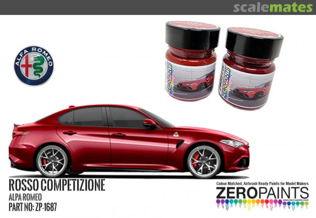 Boxart Alfa Romeo Guilia Quadrifoglio 361/B Rosso Comp. Paint Set  Zero Paints