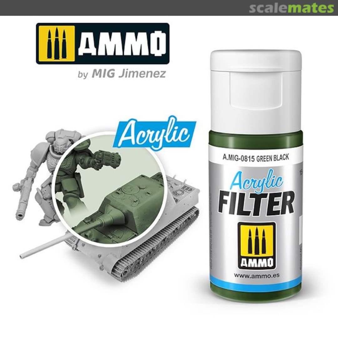 Boxart ACRYLIC FILTER Green Black  Ammo by Mig Jimenez