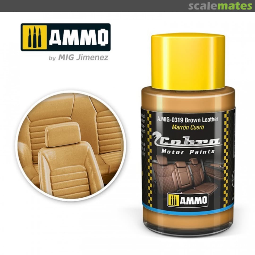 Boxart Cobra Motor Brown Leather A.MIG-0319 Ammo by Mig Jimenez