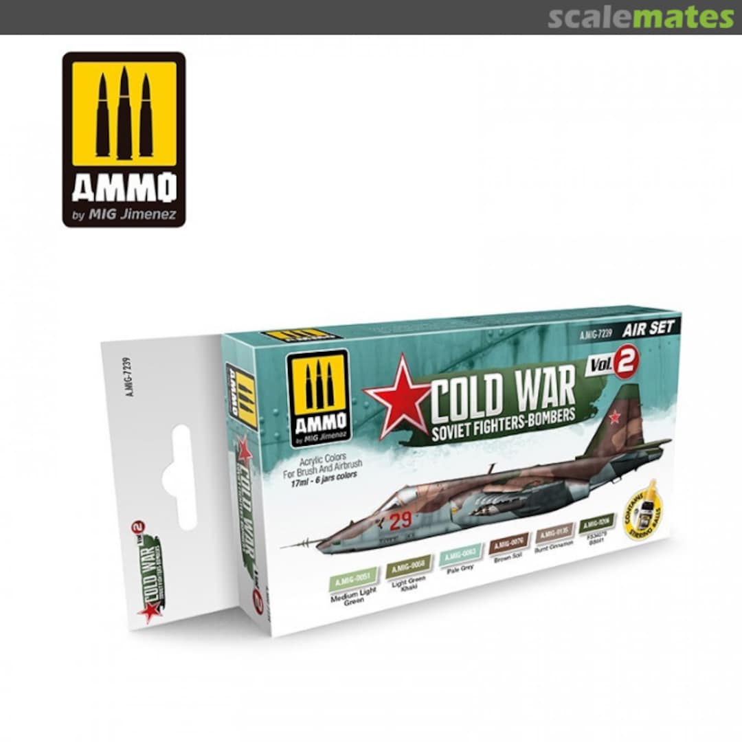 Boxart Cold War Vol. 2 Soviet Fighters - Bombers A.MIG-7239 Ammo by Mig Jimenez