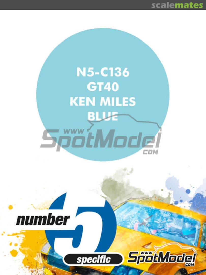Boxart GT40 Ken Miles Blue  Number Five
