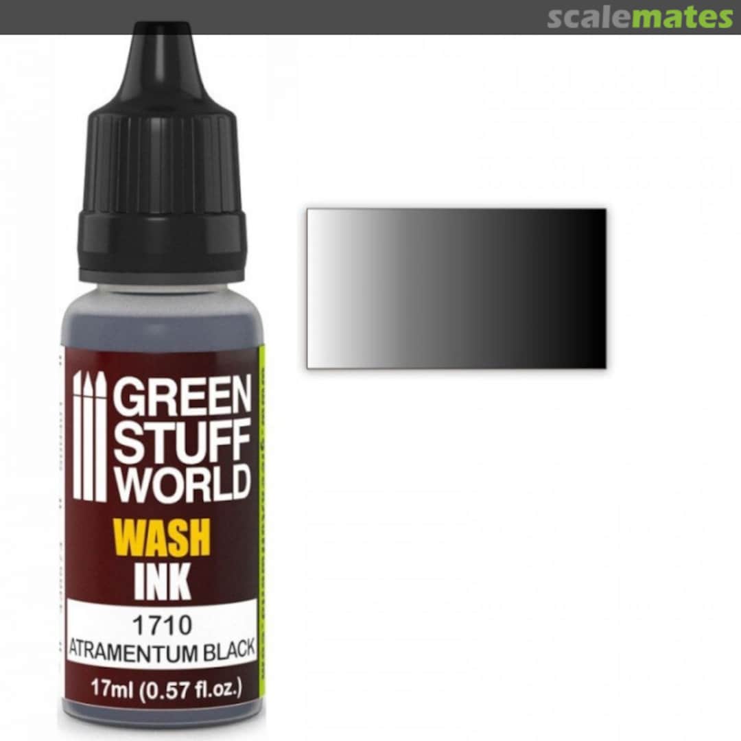Boxart Wash Ink Atramentum Black  Green Stuff World