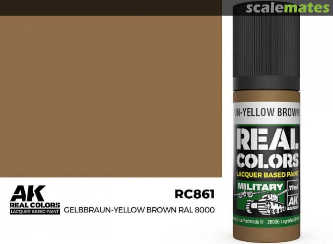 Boxart Gelbbraun-Yellow Brown RAL 8000  AK Real Colors