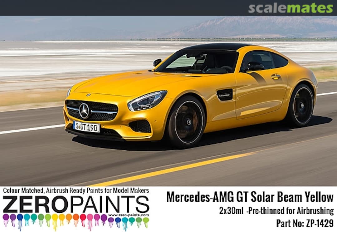 Boxart Mercedes-AMG GT Solar Beam Yellow  Zero Paints