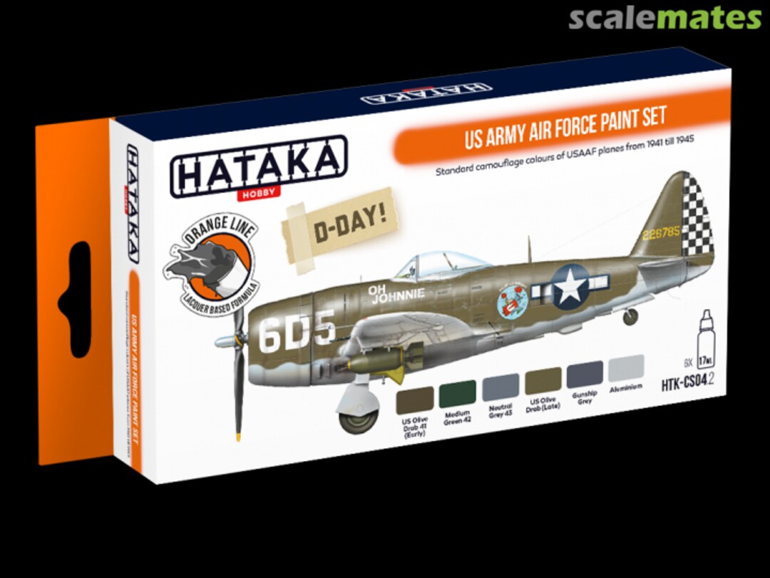 Boxart US Army Air Force paint set HTK-CS04.2 Hataka Hobby Orange Line