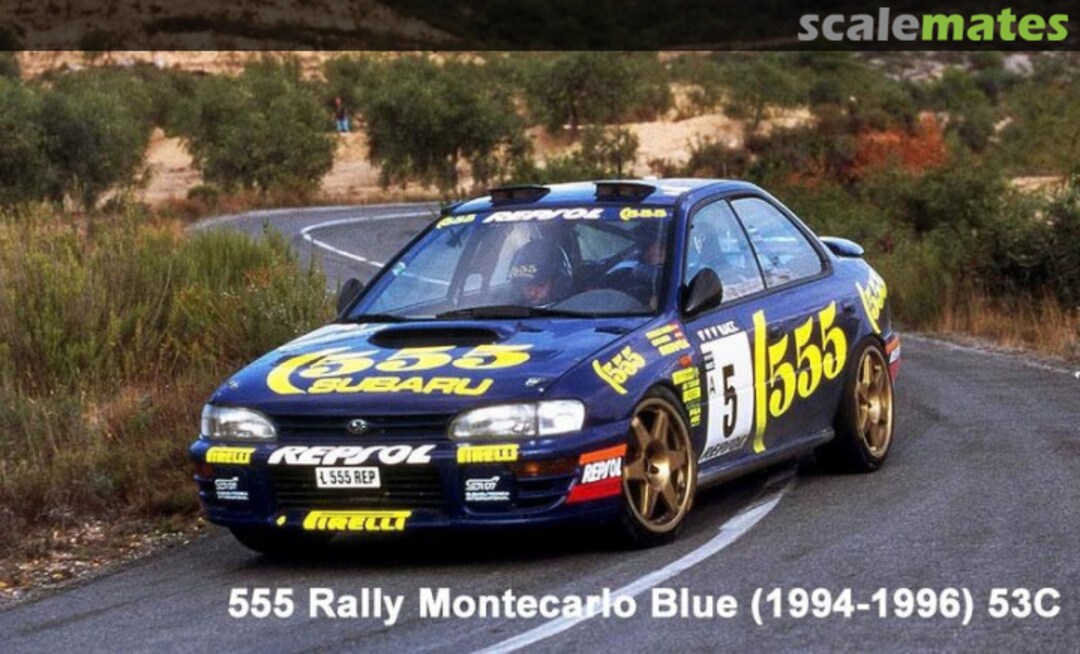 Boxart Subaru Paints 555 Rally Montecarlo Blue (1994-1996) 53C  Zero Paints