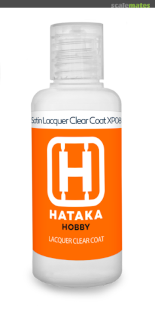 Boxart Satin Lacquer Clear Coat HTK-XP08 Hataka Hobby Orange Line