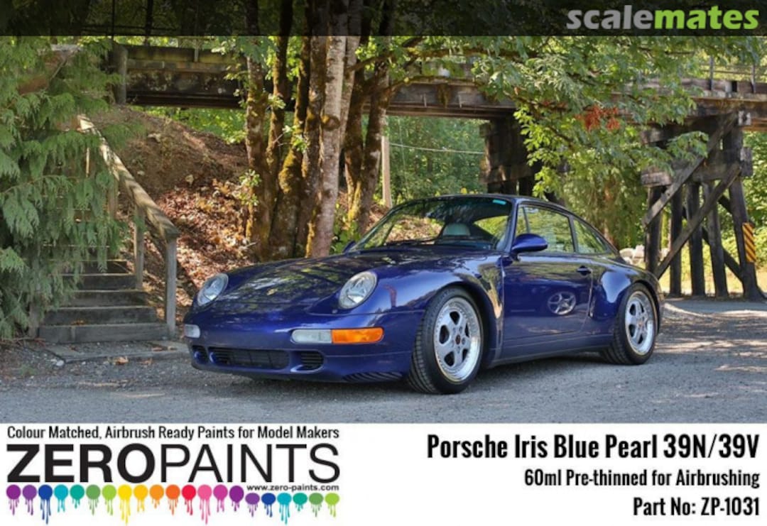 Boxart Iris Blue Pearl Porsche - 39N/39V ZP-1031 / 39N/39V Zero Paints