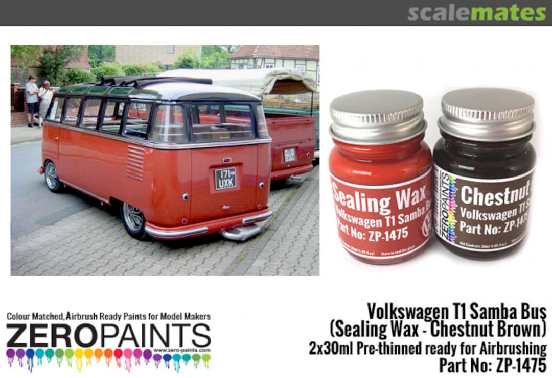 Boxart Volkswagen T1 Samba Bus (Sealing Wax - Chestnut Brown)  Zero Paints