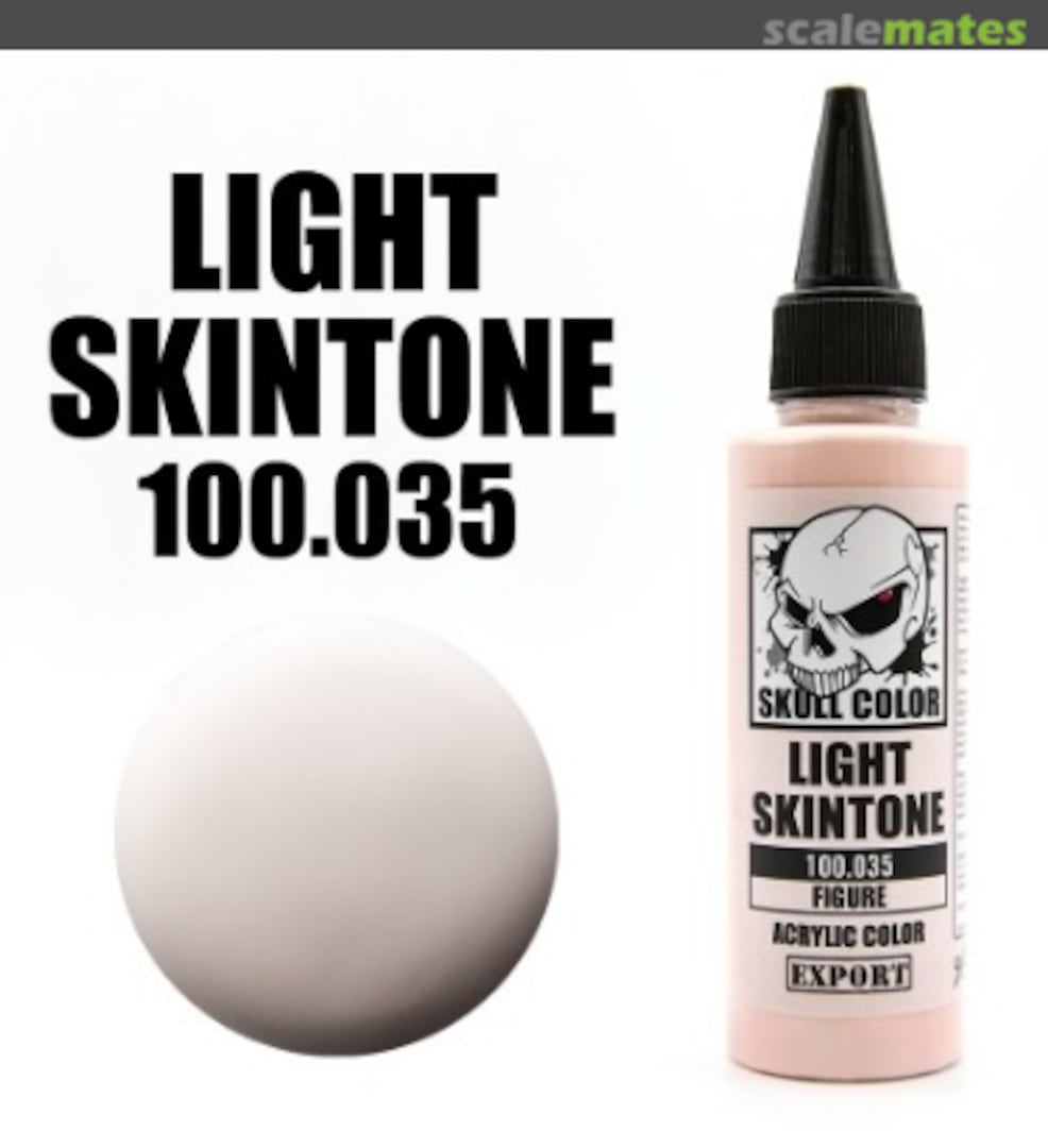 Boxart Light Skintone 035 Skull Color Figure