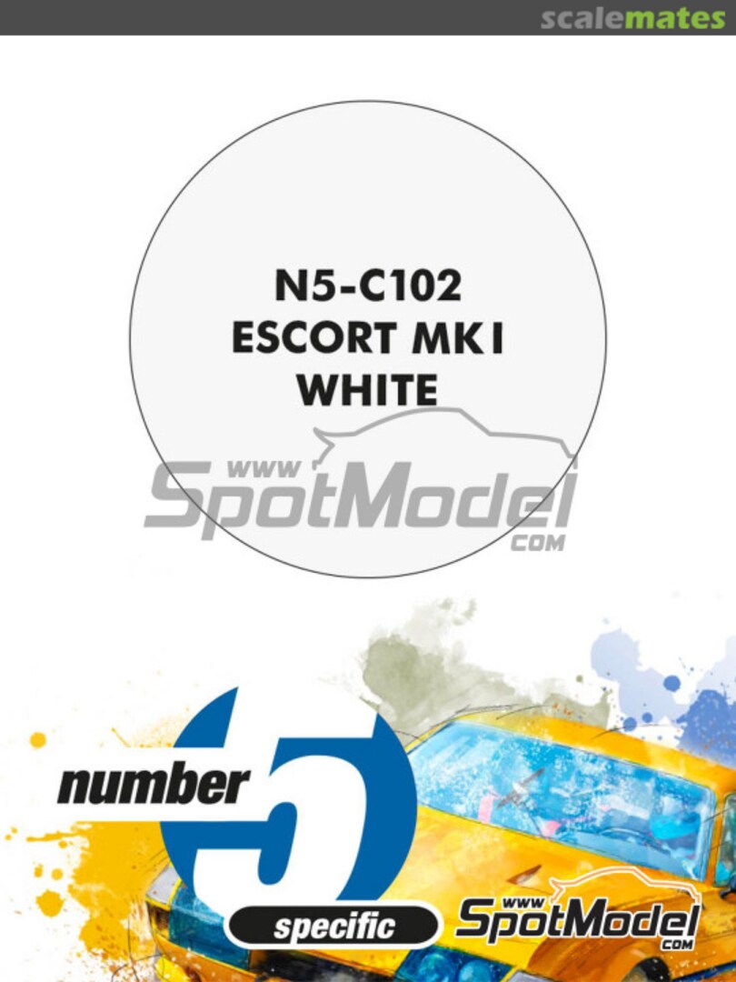 Boxart Escort Mk I White  Number Five