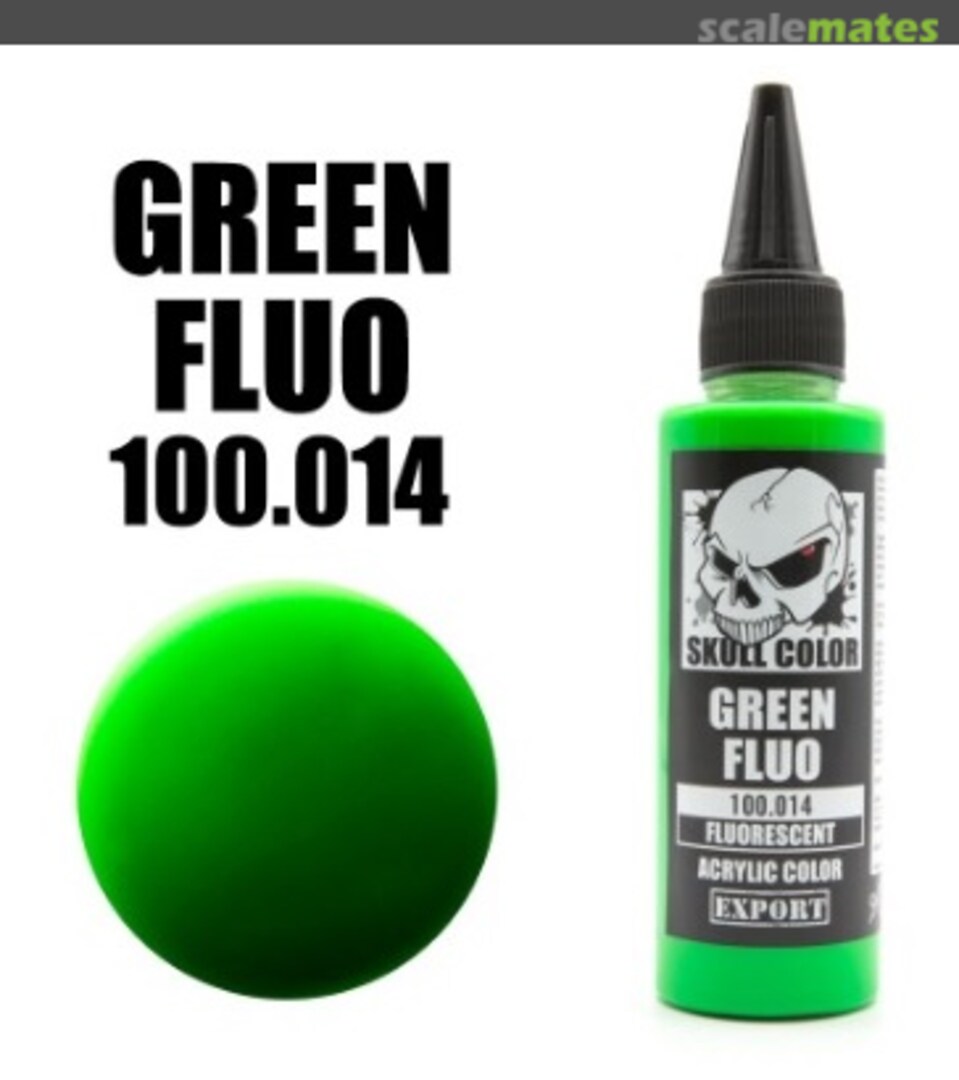 Boxart Green Fluo 014 Skull Color Fluorescent