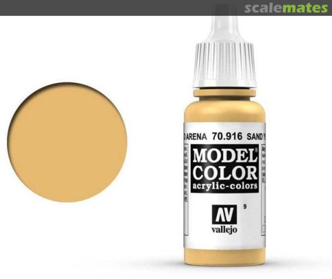 Boxart Sand Yellow - FS33696 70.916, 916, Pos. 9 Vallejo Model Color