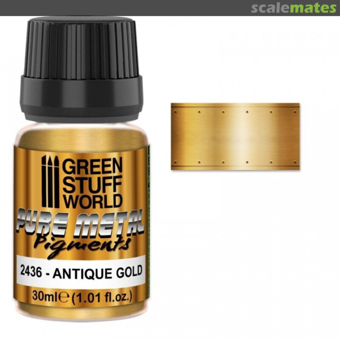 Boxart Pure Metal Pigments ANTIQUE GOLD  Green Stuff World