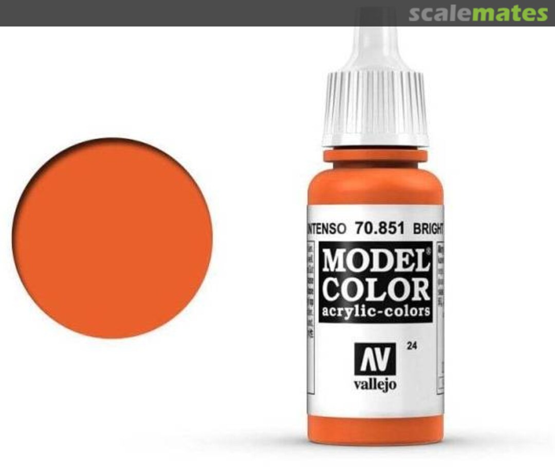 Boxart Bright Orange 70.851, 851, Pos. 24 Vallejo Model Color
