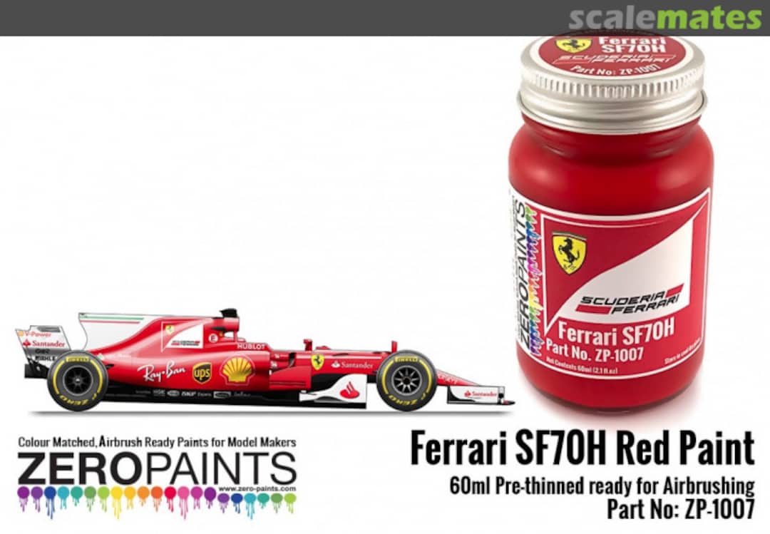 Boxart Ferrari SF70H Red Paint 60ml  Zero Paints