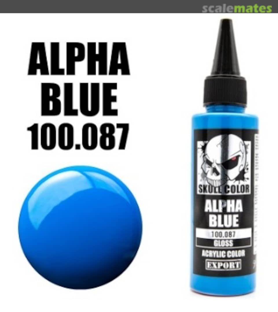 Boxart Alpha Blue Gloss 087 Skull Color Gloss