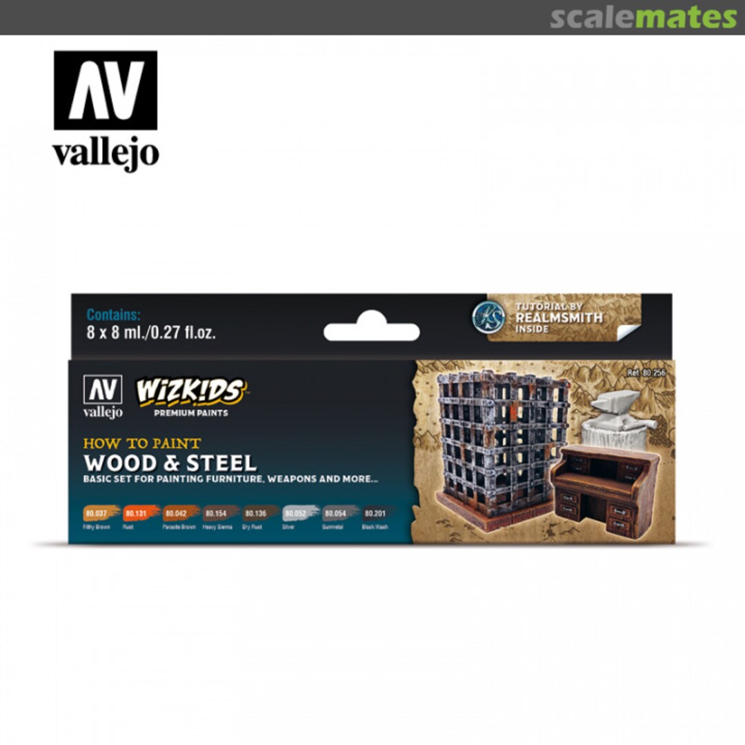 Boxart Wood & Steel 80.256 Vallejo 