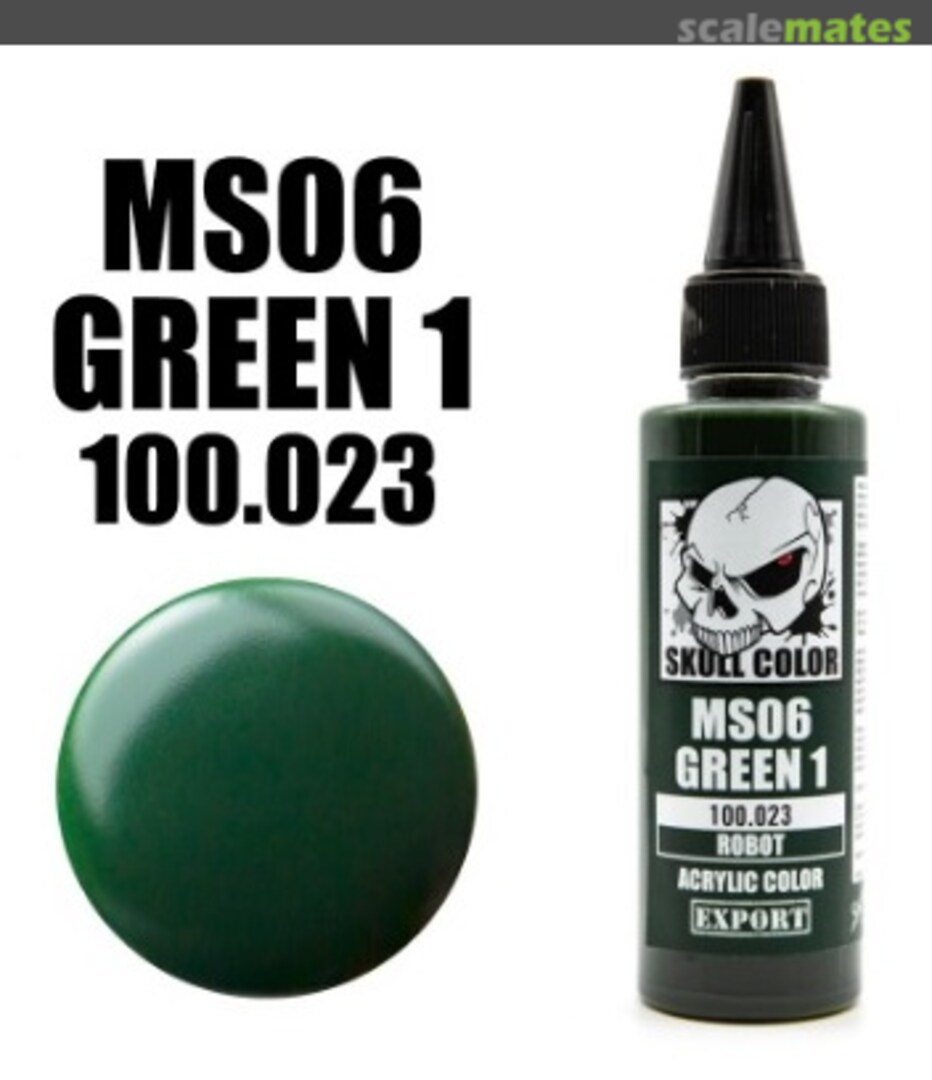 Boxart MS06 Green 1 023 Skull Color Robot