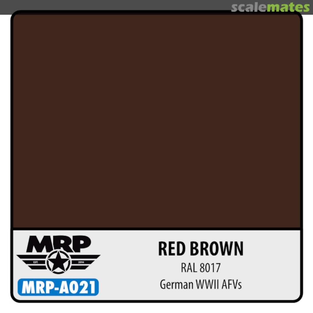 Boxart Red Brown RAL 8017 - German WWII AFV's  MR.Paint