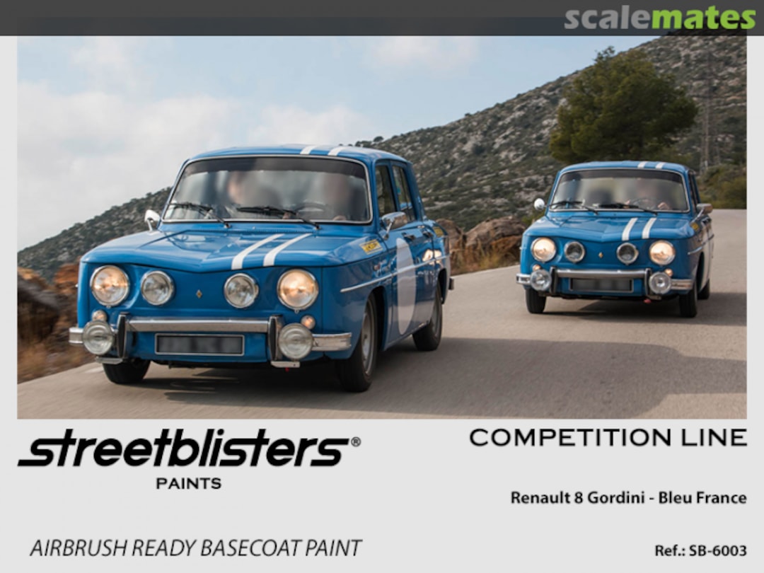 Boxart Renault 8 Gordini - Bleu France  StreetBlisters Paints