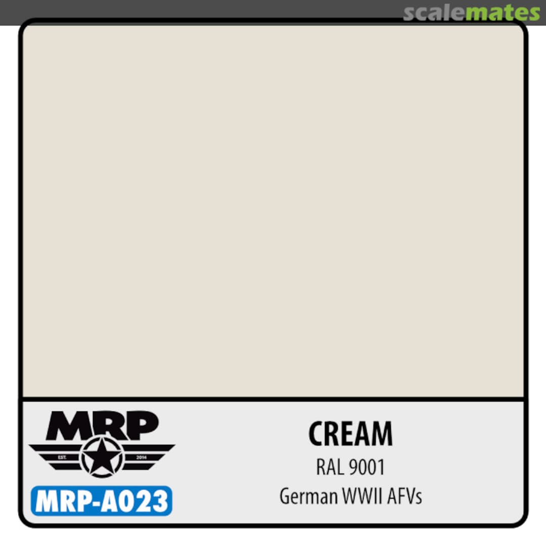 Boxart Cream RAL 9001 - German WWII AFV's  MR.Paint
