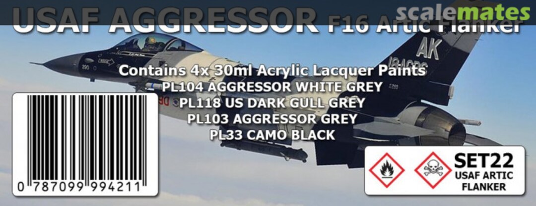 Boxart USAF AGGRESSOR : F16 ARTIC FLANKER SET22 SMS