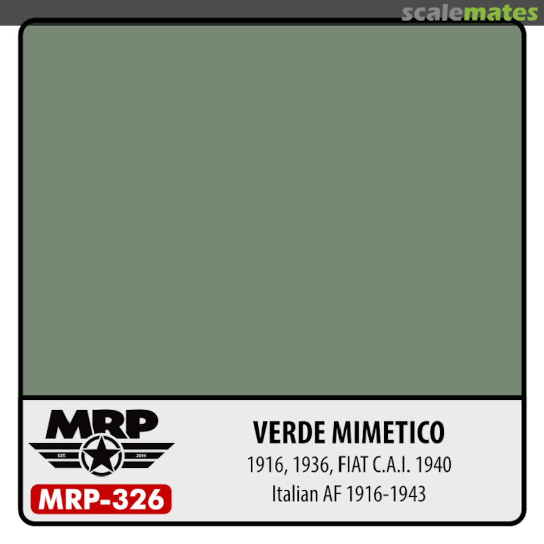 Boxart Verde Mimetico – 1916, 1936, FIAT C.A.I. 1940 (Italian AF)  MR.Paint