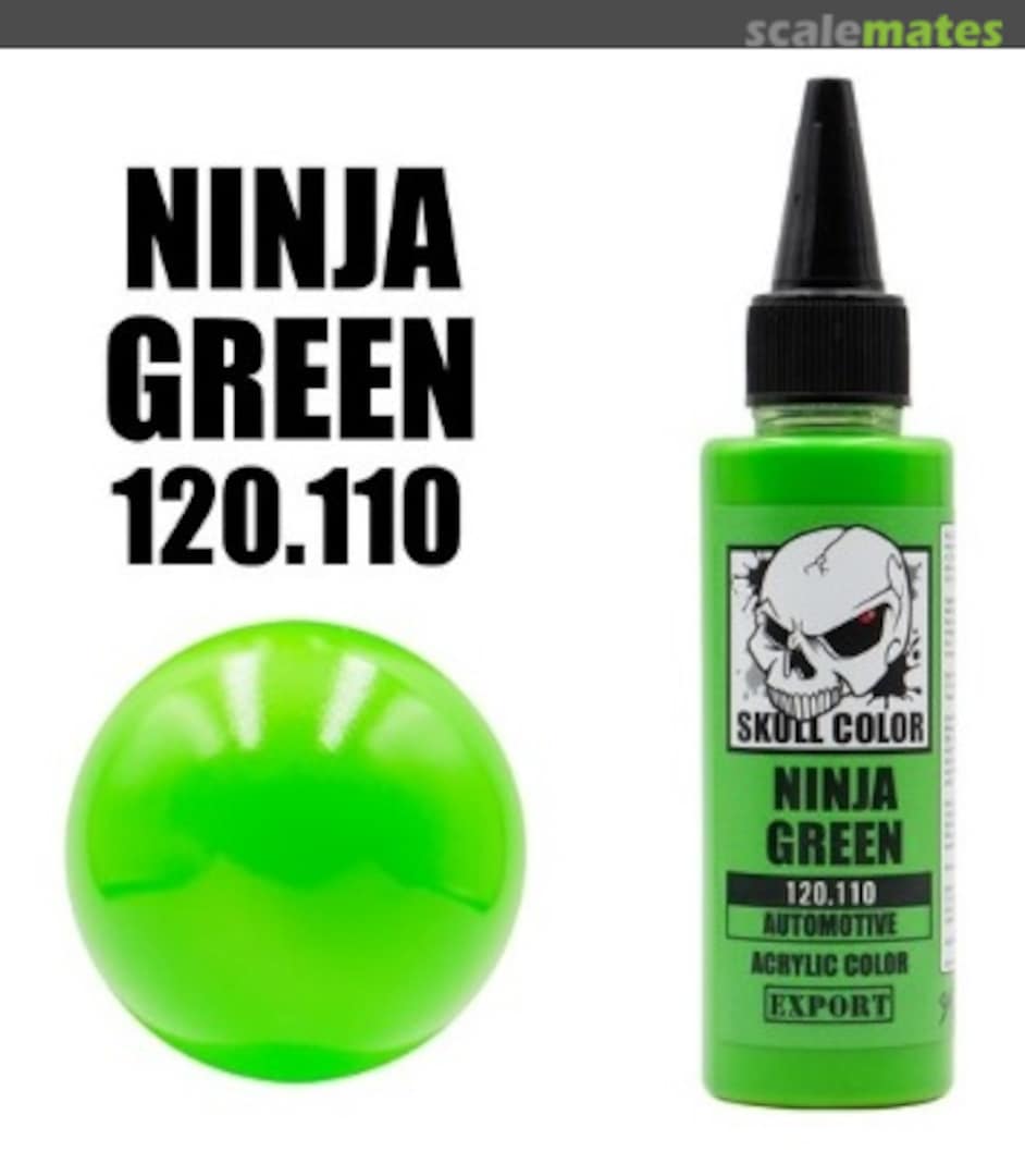 Boxart Ninja Green 110 Skull Color Automotive