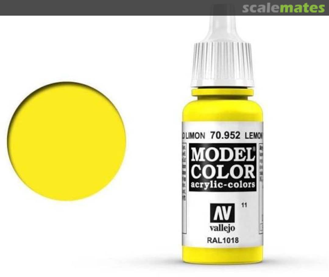 Boxart Lemon Yellow - RAL 1018 70.952, 952, Pos. 11 Vallejo Model Color