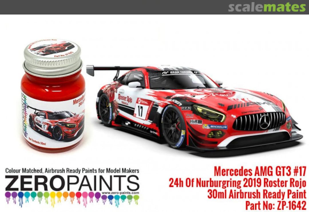 Boxart Mercedes AMG GT3 17 ADAC Total 24h Of Nurburgring 2019 Red  Zero Paints