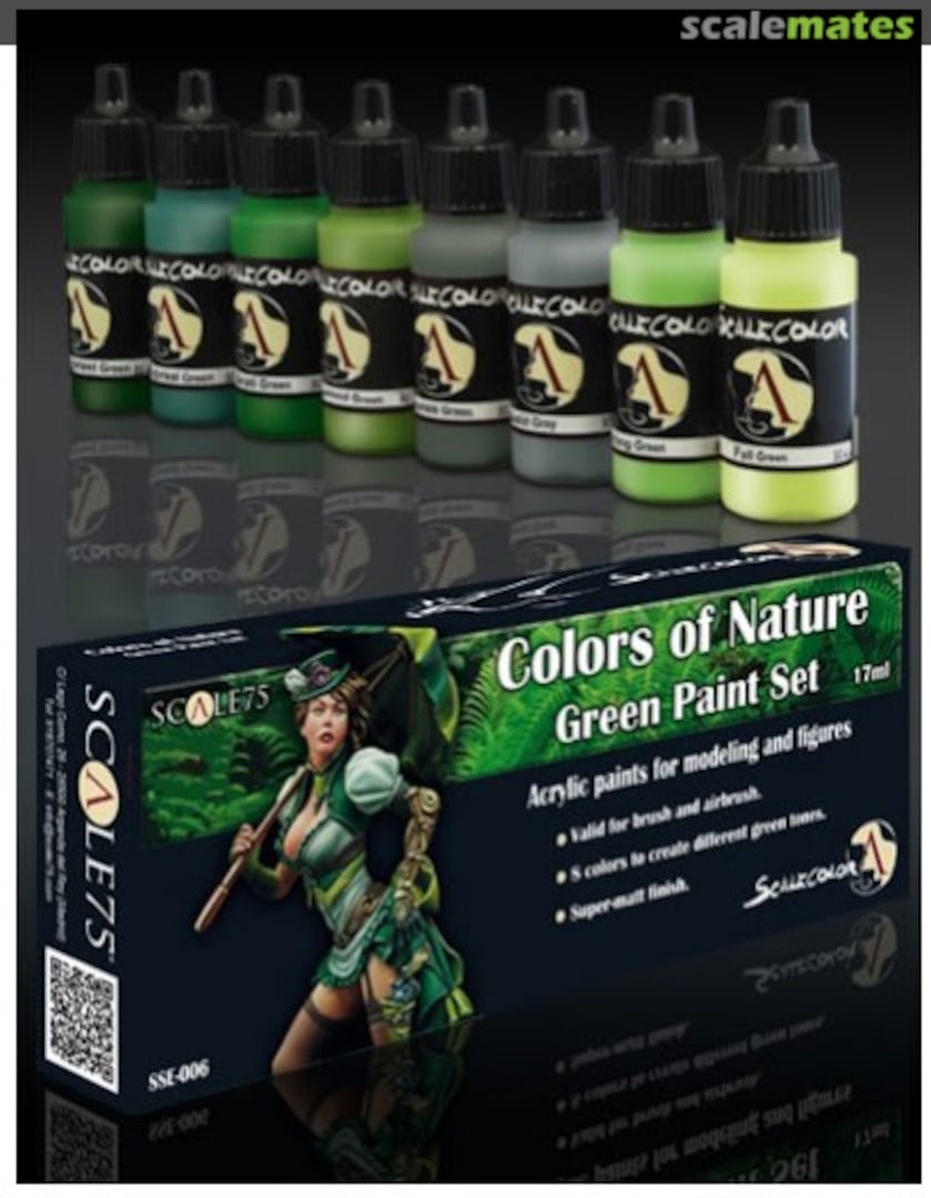 Boxart Colors of Nature (Green Paint Set)  Scale75