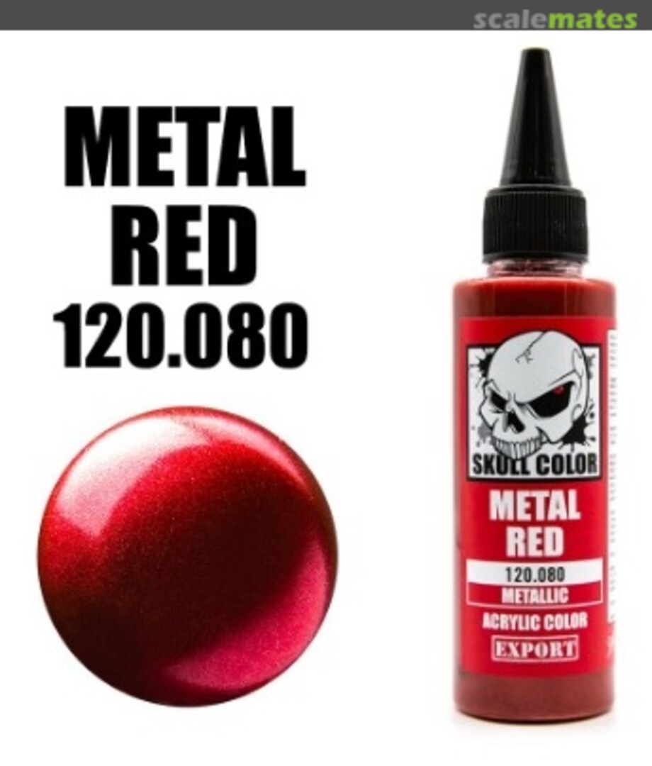 Boxart Metal Red 080 Skull Color Metallic