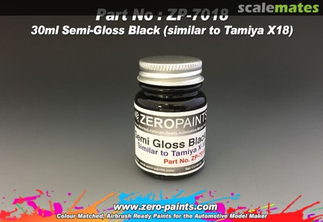 Boxart Semi-Gloss Black - Similar to Tamiya X18  Zero Paints