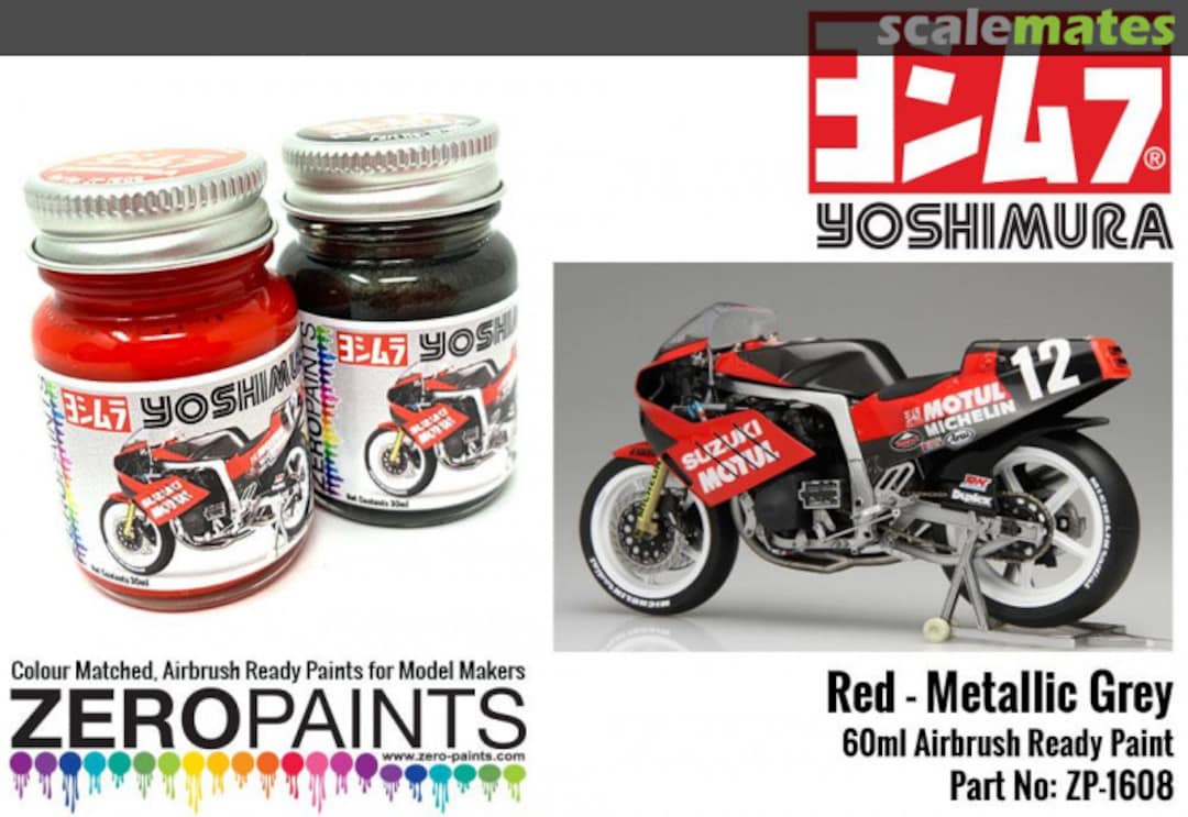 Boxart Yoshimura (Suzuki GSX-R750) Red and Metallic Grey  Zero Paints